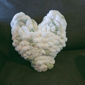 Heart-Shaped Plush Accent Pillow